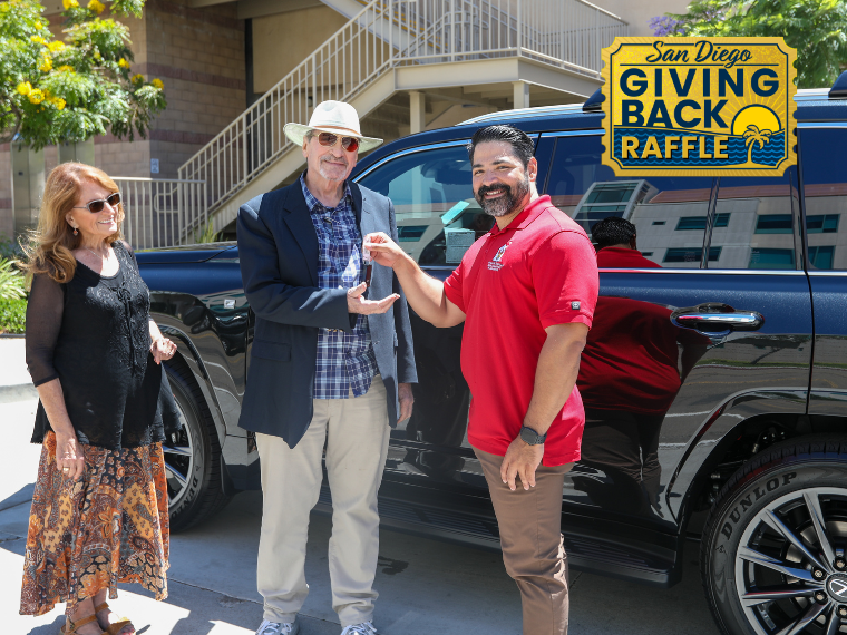 Raffle Winner Spotlight: Navy Veteran Drives Home a New Lexus