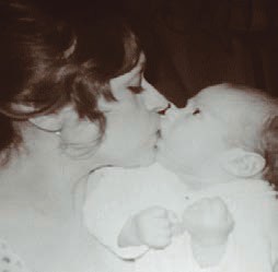 Vintage photo of Connie Hernandez with her young son Matthew in 1976.