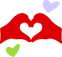 Hands forming a heart icon